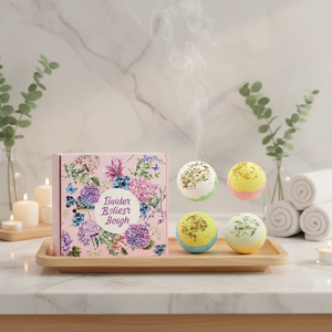 Vente en gros de fleurs séchées naturelles, huile essentielle, relaxation corporelle, boules de sel de <span class=keywords><strong>bain</strong></span> explosif, <span class=keywords><strong>coffret</strong></span> cadeau - Product Image 5