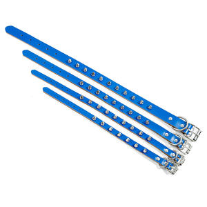 Collares de metal de cuero para mascotas <span class=keywords><strong>Collar</strong></span> de gato tachonado ajustable con remaches de pinchos correa de bala <span class=keywords><strong>collar</strong></span> de hebilla de perro - Product Image 3