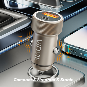 Carcasa metálica <span class=keywords><strong>VIDVIE</strong></span> QC 18W PD 30W Carga rápida en el <span class=keywords><strong>cargador</strong></span> de teléfono para automóvil <span class=keywords><strong>Tipo</strong></span> <span class=keywords><strong>C</strong></span> y puertos USB - Product Image 6