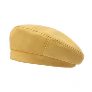 Custom Embroidery Logo Women Casual Beach Warm Plain Vintage Retro <b>Beret</b> Caps Polyester Cotton Adult Octagonal Promotion Gift - Product Image 1