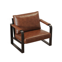Chaises de salle à manger et banquettes en cuir style rétro avec dossier pour cafés, pâtisseries, salons de thé, hôtels et villas