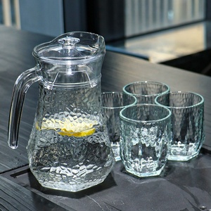 Ensemble d'Emballage Salon Maison Théière Bouilloires Ensemble <span class=keywords><strong>Pichet</strong></span> à <span class=keywords><strong>Eau</strong></span> Froide en Verre Avec Tasses Carafe à <span class=keywords><strong>Eau</strong></span> en Verre - Product Image 5