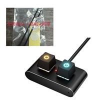 Tombol sakelar casing aluminium komputer kafe internet, tombol daya eksternal host desktop, ekstensi eksternal startup L744