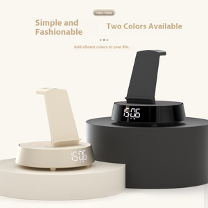 <span class=keywords><strong>Station</strong></span> de charge sans fil multifonction 3 en 1, haut-parleur, réveil, veilleuse LED, chargeur rapide pour <span class=keywords><strong>iPhone</strong></span> Apple Watch - Product Image 6