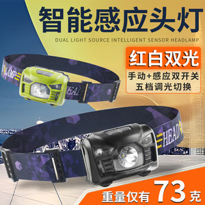Linterna frontal LED recargable para exteriores con carga micro USB para camping - Product Image 5