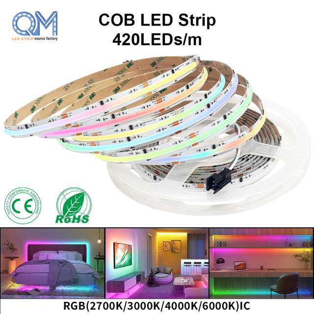 Cct Rgb Rgbw Rgbcct Cob Led Strip Led Strips Led Strip Light Rgb Strip Light Light Cob Tv Backlight 12v Rgb Ws2812b Smart Lights