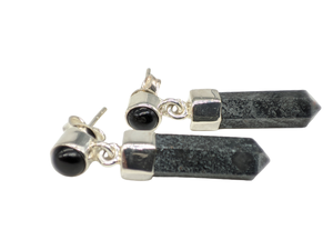 Pendientes de Ónix Negro y Turmalina Negra Hechos a Mano al por Mayor, Joyería de Piedras Preciosas de Plata de Ley 925, Elegantes Pendientes Colgantes para Mujer - Product Image 6