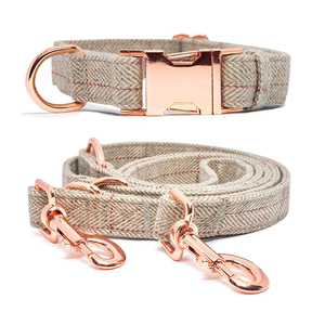 Luxus Custom Verstellbare Hunde leine Hunde halsbänder und Leine Haustier produkte mit <span class=keywords><strong>2</strong></span> Haken Metalls chn allen für Hund - Product Image 1