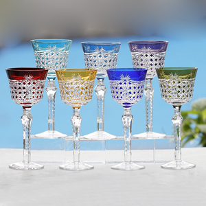 Handmade <strong>Luxury</strong> Eco-Friendly Crystal Wine Glasses Colorful Goblet Design Customizable Packaging Unique Classic <strong>Champagne</strong> <strong>Flutes</strong> - Product Image 1