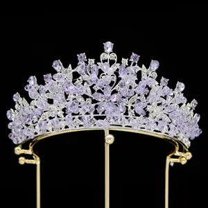 Elegante strass casamento coroa nupcial tiara coroa cristal liga tiaras e coroas para casamento noiva aniversário menina decoração