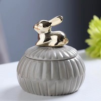 Boîte à bijoux en céramique personnalisée avec oiseau de conception créative