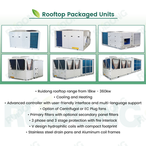 Unidades de <span class=keywords><strong>Aire</strong></span> <span class=keywords><strong>Acondicionado</strong></span> Comerciales con Inversor de 18kw-360kw, <span class=keywords><strong>Aire</strong></span> <span class=keywords><strong>Acondicionado</strong></span> de Paquete para Techo, Refrigerado por <span class=keywords><strong>Aire</strong></span> - Product Image 6