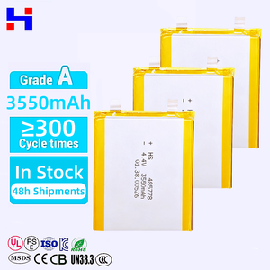 유연한 3.7V 200mAh 250mAh 300mAh 리튬 폴리머 배터리 및 블루투스 헤드폰용 JST 커넥터 - Product Image 1