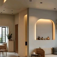 Spot LED Encastrable Moderne Sans Cadre pour Bureau à Domicile, Facile à Rénover, Plafonnier en Surface avec Corps de Lampe Encastré en Aluminium, Origine Guangdong