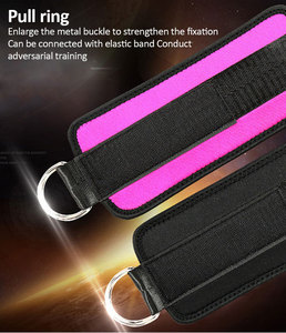 Gimnasio en casa Entrenamientos de glúteos Kickbacks Work Out Cuff Attachment Correa de tobillo para máquinas de cable Bandas de resistencia Abductores DE CADERA - Product Image 4