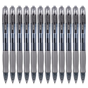 Stylo gel Deli S08 Lineflow 0,5 mm, pointe bille, encre noire, pour l'école et le bureau - Product Image 5
