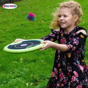 Ensemble de mini <span class=keywords><strong>trampoline</strong></span> portable Bellwell, raquette à <span class=keywords><strong>balle</strong></span> et disque volant - Product Image 6
