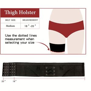 Funda táctica para pistola de muslo, ajustable, para mujer, oculta, con compartimento para cargador - Product Image 6