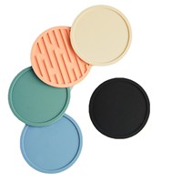 Tapis de table en silicone isolant et drainant, texture marbre, épais, style nordique, pour la maison, tapis de protection pour bols et tasses