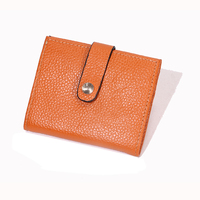 Dompet Kulit PU Multifungsi Retro Kustom untuk Wanita, Tempat Kartu dan Tiket dengan Fungsi Penyimpanan Slot Kartu