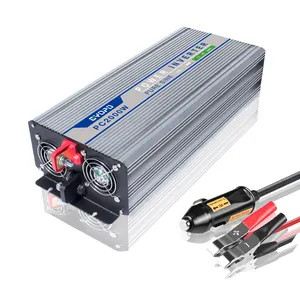 Gyopo DC 12V a AC 110V 120V 220V onda sinusoidal pura solar 24V convertidores inversores de potencia con un cargador incorporado