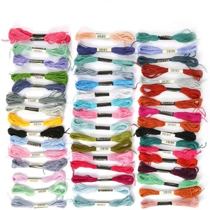 200 mélange de couleurs point de croix couture Crochet fils fil à broder coton Kit couture Crochet coloré pour ancre similaire <span class=keywords><strong>DMC</strong></span> - Product Image 4