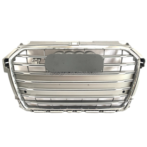 Grille de voiture Style S1 Grille avant de remplacement Noir brillant Chrome <span class=keywords><strong>A1</strong></span> Grille avant pour <span class=keywords><strong>Audi</strong></span> <span class=keywords><strong>A1</strong></span> 2016 2017 <span class=keywords><strong>2018</strong></span> - Product Image 2