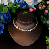 Ensemble de bijoux tendance pour femmes, collier et boucles d'oreilles en or, 4 pièces, pour mariage, fête, boucles d'oreilles en zircon cubique, haute joaillerie, S-635