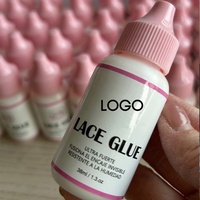 Colle adhésive pour perruque en dentelle blanche, personnalisable avec votre propre logo, forte tenue, résistante à la transpiration, excellente résistance à l'eau, séchage rapide, longue durée