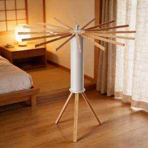 Séchoir à <span class=keywords><strong>linge</strong></span> cylindrique de qualité supérieure, séchoir à vêtements rotatif pour gain de place, séchoir à <span class=keywords><strong>linge</strong></span> trépied pour buanderie - Product Image 6