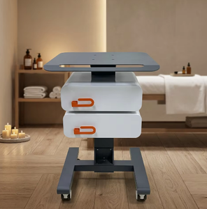 Chariot à roulettes moderne en acier inoxydable à 4 roues pour spa, salon de beauté, salon et salle de bain, équipement d'esthétique faciale et machine - Product Image 1