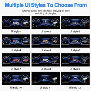 Navihua Digital Dashboard <b>Speedometer</b> Upgrade LCD Instrument Cluster <b>for</b> Ford Explorer 2017-2018 - Product Image 5