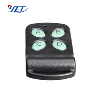 YET105 - Control Remoto Universal Inalámbrico de 315/433Mhz con Código de Aprendizaje, ABS, 4 Botones, RF, Abridor Automático de Puertas