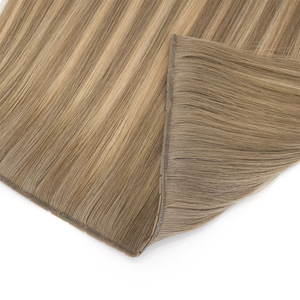 Extensions de <span class=keywords><strong>cheveux</strong></span> invisibles à micro-boucles avec trou, couleur blanc glace européen, tissage Genius XO Butterfly sans couture, qualité usine - Product Image 2