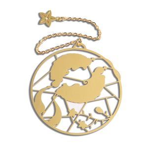 Marcapáginas de Metal Natural Personalizado con Grabado en Oro, Diseño Creativo de Carpa Común, Marcapáginas de la Suerte - Product Image 5