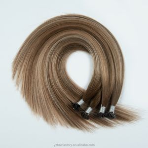 Extensiones de Cabello Humano KTip, Cabello Virgen Ruso, Puntas Completas, Liso, Colores de Castaño Claro a Castaño Oscuro - Product Image 3
