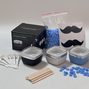 Mini Scaldacera Portatile per Rimozione Peli di Naso/Orecchie/Sopracciglia/Barba/Labbra con Kit per <span class=keywords><strong>Ceretta</strong></span> <span class=keywords><strong>Facciale</strong></span> USB 5V - Product Image 1