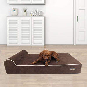 Cama ortopédica de espuma para mascotas, muebles para perros con almohada de terciopelo, accesorios, tamaño sólido y cálido personalizado - Product Image 5