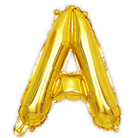 Ballons en feuille d'aluminium de 16 pouces, lettres A-Z, ballons en forme de chiffres pour l'air ou l'hélium, pour les décorations de fête d'anniversaire, de mariage, nom d'adulte
