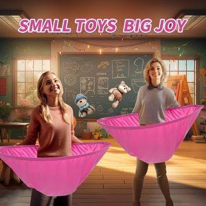 Filet de jeu de balle rose de 21 pouces pour enfants, jouet d'activités ludiques en plein air - Product Image 4