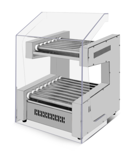 Commercio all'ingrosso due strati di salsiccia griglia Hot Dog calda macchina <span class=keywords><strong>Hamburger</strong></span> più caldo Display commerciale Hot Dog macchina a vapore - Product Image 3