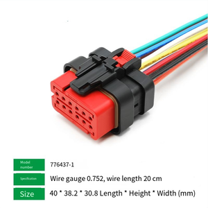 DJ7026Y-1.6車の配線用ハーネス防水プラグ、2/3/4/6/8/12燃料噴射コネクタ、ソレノイドバルブソケット、ワイヤー長さ15cm - Product Image 6