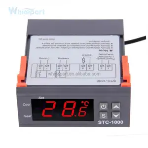 Nouvelles idées de produits 2023 Thermostat intelligent en plastique de couleur noire STC-1000 Thermostat numérique pour pièces de rechange de congélateur de réfrigération