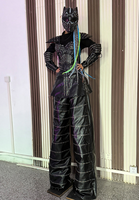 Traje de Robot LED a Todo Color para Cosplay, Ropa Luminosa para Mujer, Traje de Robot con Zancos LED para Actuaciones en Escenarios y Discotecas