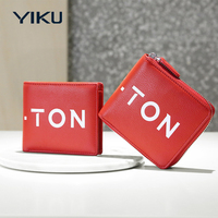 Porte-cartes YIKU en cuir PU, design unisexe, motif pierre, doublure PVC, étanche, durable, modèle HD