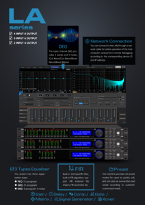 Processeur audio professionnel Paulkitson LA408 en métal numérique avec 4 entrées et 8 sorties, processeur d'effets audio - Product Image 3
