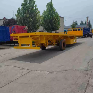 Semirremolque de Plataforma de 2 Ejes para Transporte de Contenedores, Directo de Fábrica, Carga de 40 Toneladas |   Remolque de Carga Pesada para Exportación a Sierra Leona - Product Image 5