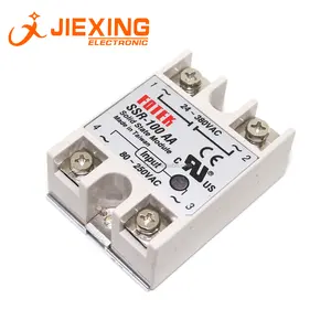 SSR-100AA 100A 80-250VAC Input 24-380VAC Output Single Phase ACにAC SSR Solid State Relay