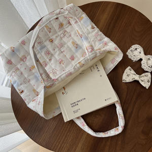 Özel Logolu Sevimli Karikatür Hayvan Baskılı Kapitone El Çantası - Kalınlaştırılmış Küçük Pamuklu Çanta Anne Omuz Çantası - Product Image 3