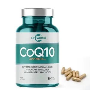 Lifeworld निजी लेबल ubiquino विटामिन q10 tablats 100 mg coenzyme q10 softgel कैप्सूल 200mg 0coenzyme q10 पाउडर coq10